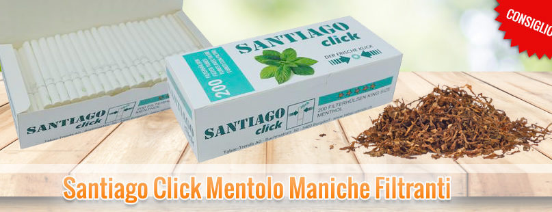 Santiago Click Mentolo Maniche Filtranti