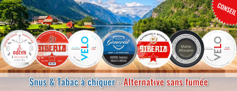 Snus & Tabac à chiquer - Alternative sans fumée