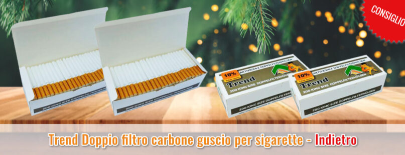 Trend Doppio filtro carbone guscio per sigarette - Indietro