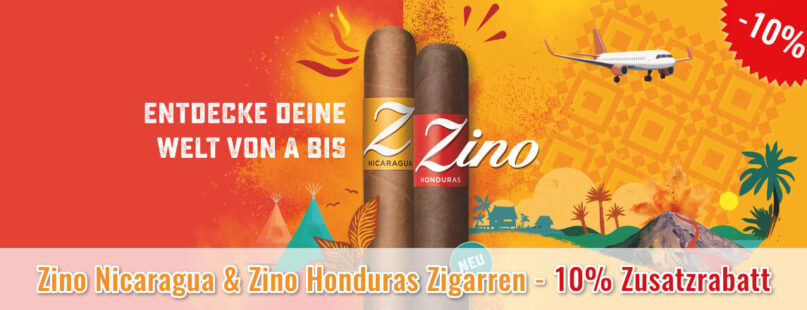 Zino Nicaragua & Zino Honduras Zigarren - 10% Zusatzrabatt Zino Nicaragua & Zino Honduras Zigarren - 10% Zusatzrabatt