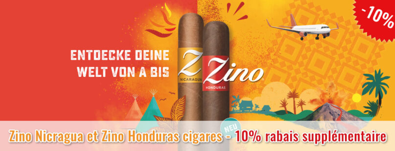 Zino Nicaragua et Zino Honduras Zigarren - 10% rabais supplémentaire Zino Nicaragua et Zino Honduras Zigarren - 10% rabais supplémentaire