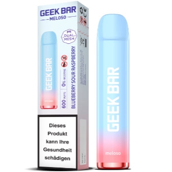 Geek Bar Meloso Blueberry Sour Raspberry 600 Puffs - 0% Nikotin