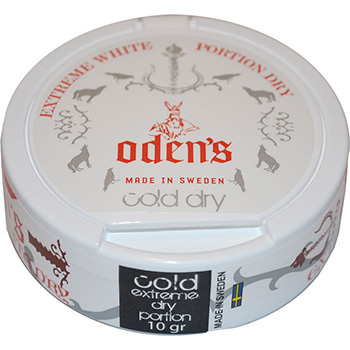 Oden's Cold Extreme White Dry Portion Snus (Bags)