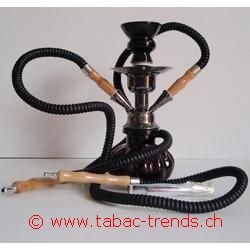 Shisha Wasserpfeife 2er schwarz Shisha Wasserpfeife 2er schwarz