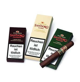 Villiger San'Doro Colorado Robusto - Etui à 3 Zigarren