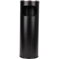 Sand-Standascher Edelstahl Schwarz matt