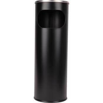 Sand-Standascher Edelstahl schwarz matt