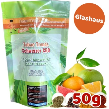 Trend Glasshouse Amnesia CBD Hanfblüten 50g