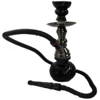 Shisha Wasserpfeife schwarz 1er 27cm