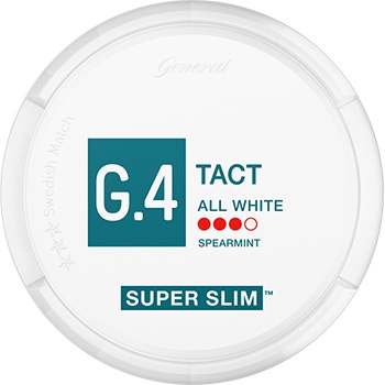 G.4 TACT Super Slim All White Snus