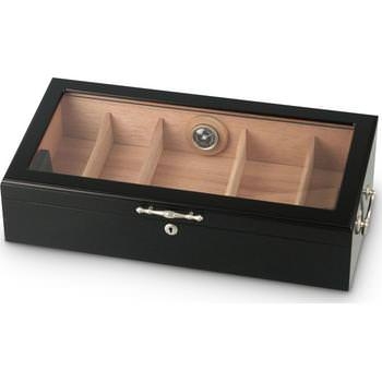 Humidor Schwarz mit Fenster - 150 Zigarren