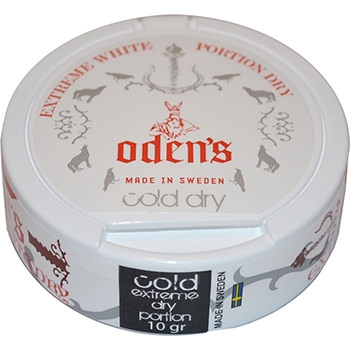Oden's Cold Extreme White Dry Portion 16g Snus Oden's Cold Extreme White Dry Portion 16g Snus