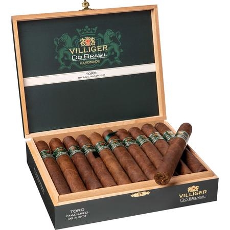 Villiger do Brasil Maduro Toro Zigarren Kiste offen