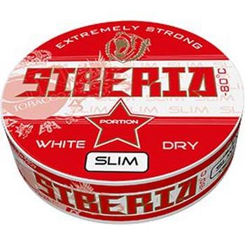 Siberia 80 Degrees Extreme White Dry Slim Red Slim Snus Siberia 80 Degrees Extreme White Dry Slim Red Slim Snus