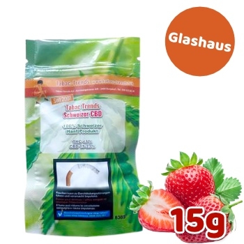 Trend Glasshouse Erdbeere CBD Hanfblüten 15g