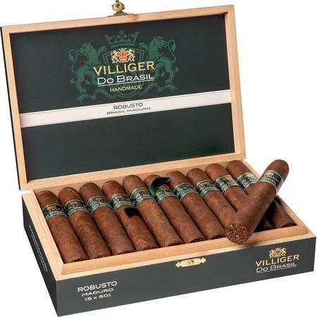 Villiger do Brasil Maduro Robusto Zigarre Kiste offen