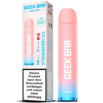 Geek Bar Meloso Strawberry Ice 600 Puffs - 2% Nikotin
