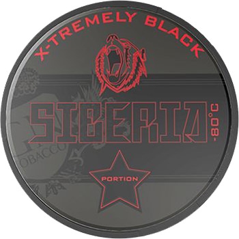 Siberia -80 Xtremely Black Portion Snus Siberia -80 Xtremely Black Portion Snus