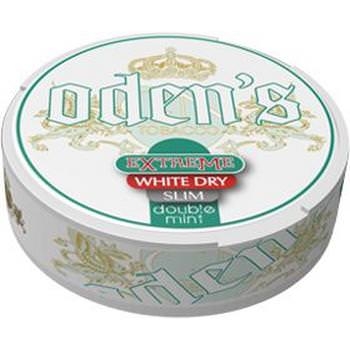 Oden&#039;s Double Mint Extrem White Dry Portion Slim Snus