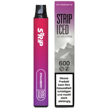 Strip Iced Strawberry 600 Puffs - 2% Nikotin