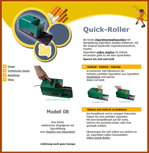 Quick-Roller macchina per sigarette