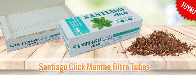 Santiago Click Menthe Filtre Tubes