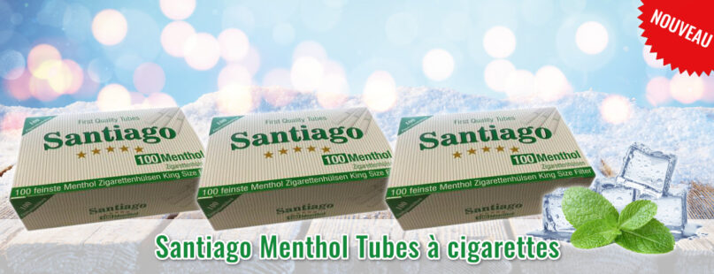 Santiago Menthol Tubes à cigarettes