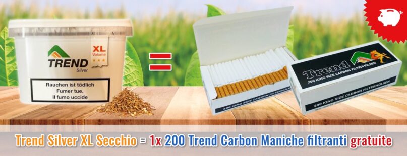 Trend Silver XL Secchio = 1x 200 Trend Carbon Maniche filtranti gratuite