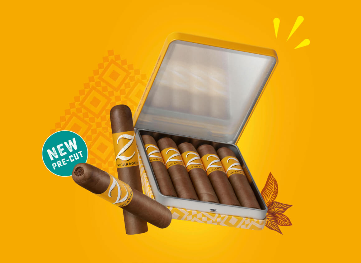 Neu - Zino Nicaragua Half Corona Pre-Cut Zigarren