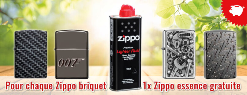 Pour chaque Zippo briquet 1x Zippo essence gratuite
