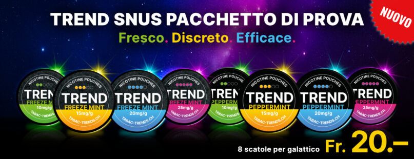 Trend Snus Pacchetto di prova Trend Snus Pacchetto di prova